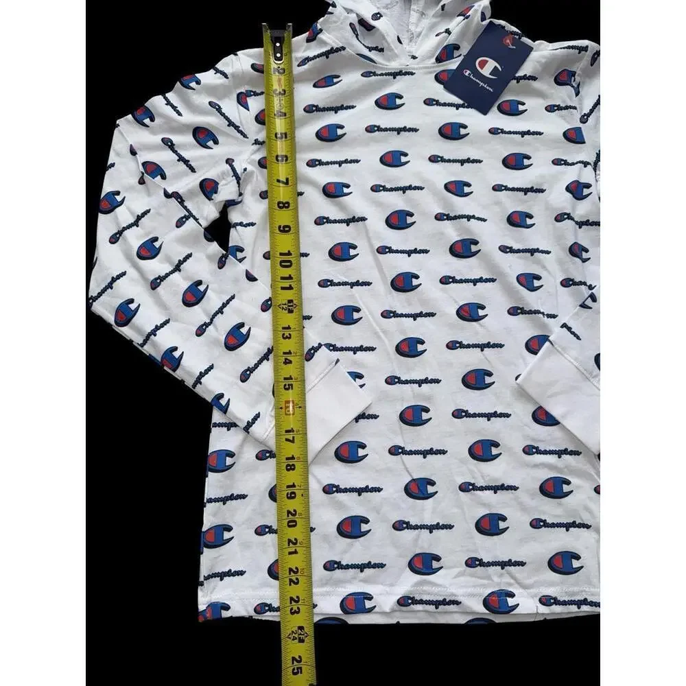 Champion Youth Boys Long-Sleeve Pullover All-over Print Long Sleve Shirt L